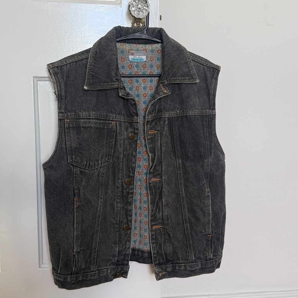 Vinatge stefanel Charcoal Denim Jacket